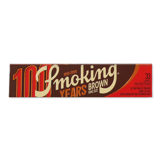 Smoking Brown King Size 33 Blätter, ultradünn und ungebleicht