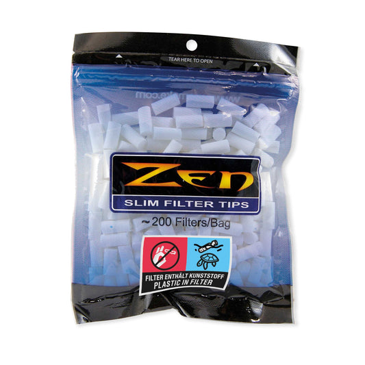 ZEN Slim Filter Tips 200er Pack, Super Slim RYO-Filter, wiederverschließbar